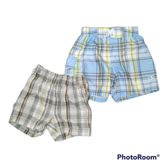 Baby toddler Swim and regular Shorts boys 12 months two pair - Picture 1 of 3
